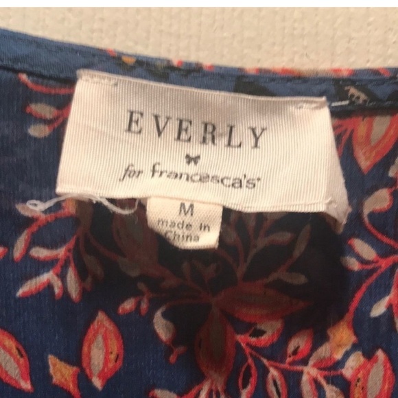 Everly for Francesca’s Boho Floral Blouse - Picture 4 of 5